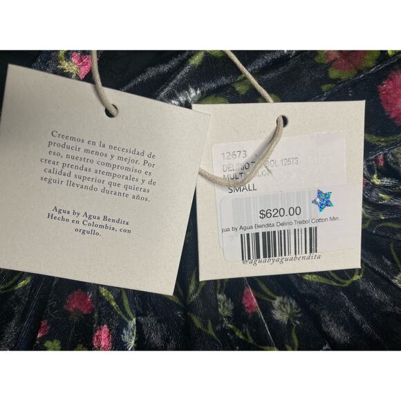 Agua Bendita Delirio Trebol Multicolored Floral Mini Dress Size: S - Picture 6 of 12